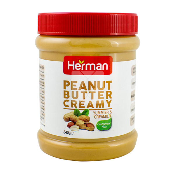HERMAN PEANUT BUTTER CREAMY 340G