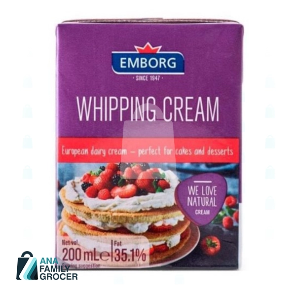 EMBORG WHIPPING CREAM 200ML