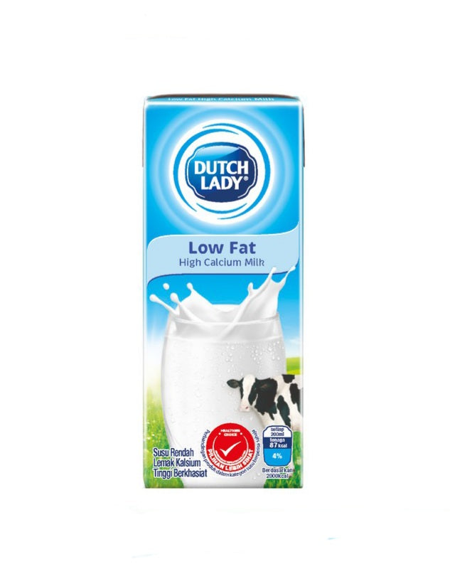 DUTCH LADY UHT MILK 200ML LOW FAT