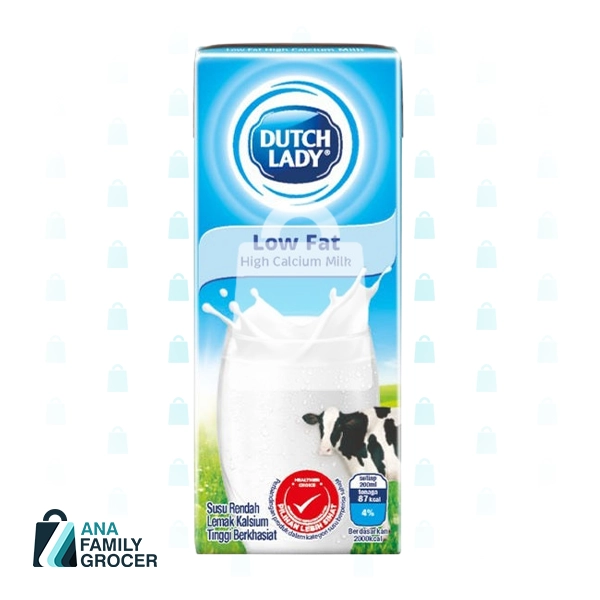 DUTCH LADY UHT MILK LOW FAT 200ML 