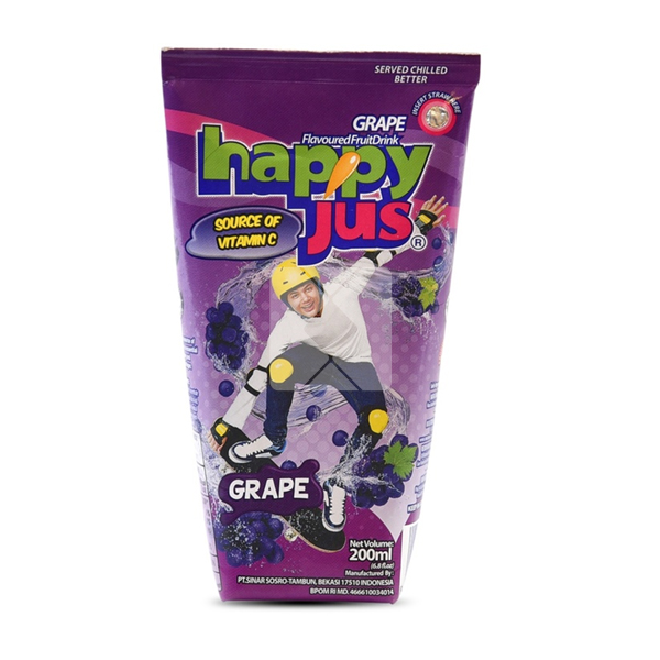 HAPPY JUS GRAPE 200ML