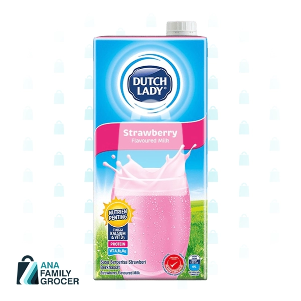 DUTCH LADY UHT MILK STRAWBERRY 1L