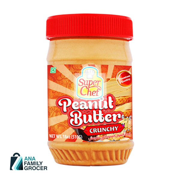 SUPERCHEF PEANUT BUTTER CRUNCHY 510GM