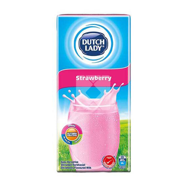 DUTCH LADY UHT MILK STRAWBERRY 200ML