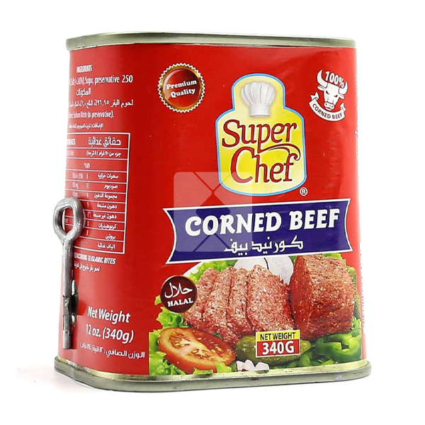 SUPERCHEF CORNED BEEF 240G