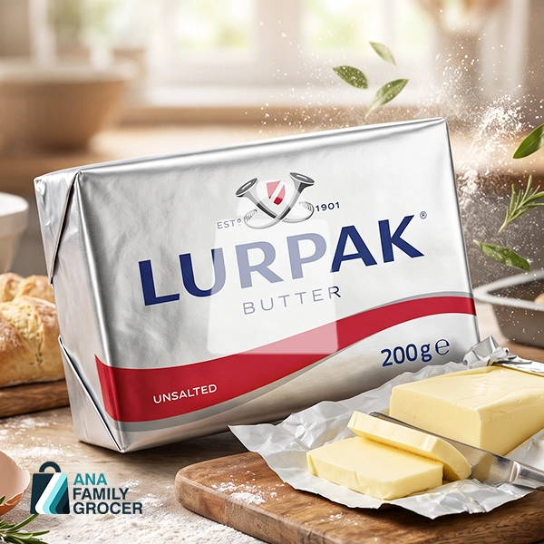 LURPAK DANISH BUTTER UNSALTED 200G