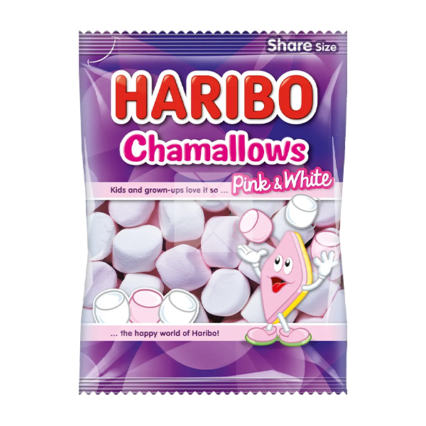   HARIBO CHAMALLOWS PINK & WHITE 150G 
