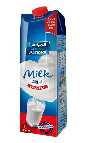 ALMARAI FULL FAT LONG LIFE UHT MILK PET 1L