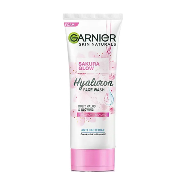 GARNIER SAKURA GLOW HYALURON FACE WASH 100ML