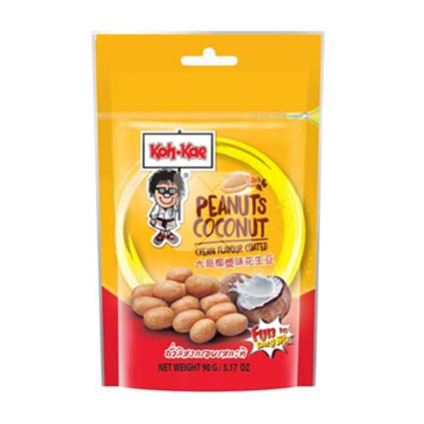 KOH-KAE PEANUTS COCONUT CREAM FLAVOUR COATED PKT 90G