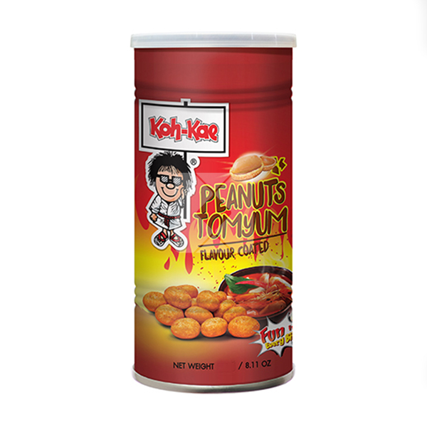KOH-KAE PEANUTS TOM YUM FLAVOUR COATED TIN 105G