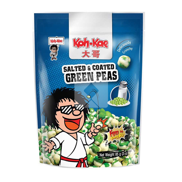KOH-KAE SALTED GREEN PEAS PKT 85G 