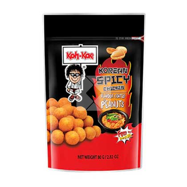 KOH-KAE KOREAN SPICY CHICKEN FLAVOUR COATED PEANUT 80G