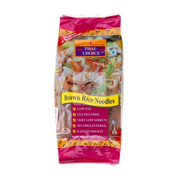 THAI CHOICE BROWN RICE NOODLES 200GM
