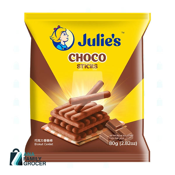 JULIE'S CHOCO STICKS 80G