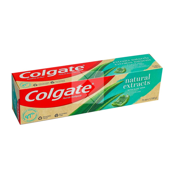 COLGATE TOOTHPASTE NATURAL EXTRA ALOE VERA 100G