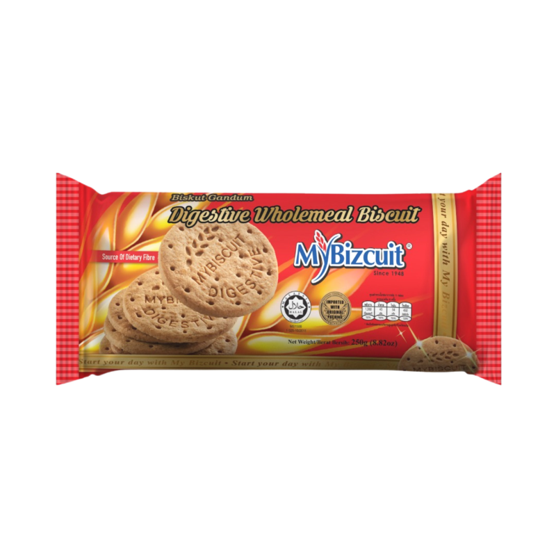 MYBIZCUIT DIGESTIVE WHOLEMEAL BISCUIT 250G