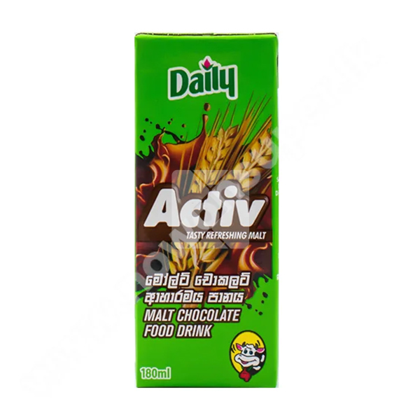 DAILY ACTIVE MALT CHOCOLATE FLAVOURED MILK  180ML