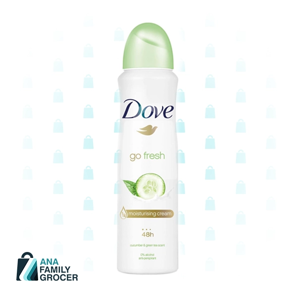 DOVE DEO BODY SPRAY GO FRESH PEPINO CUCUMBER & GREEN TEA 150ML
