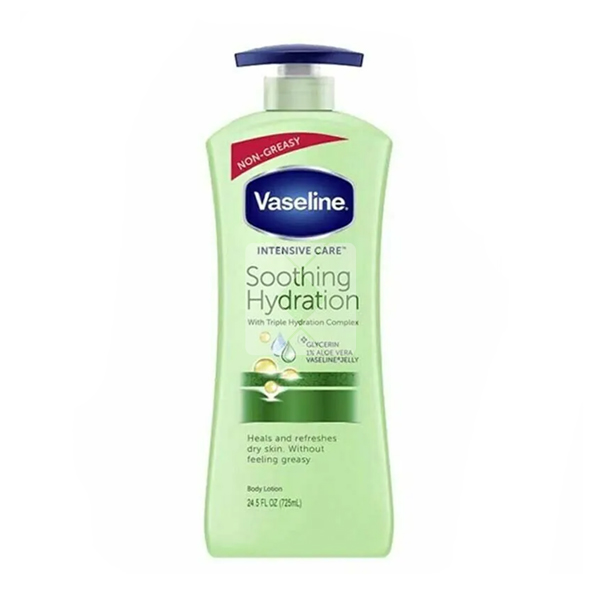 VASELINE BODY LOTION SOOTHING HYDRATION 725ML