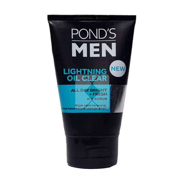 PONDS MEN FACIAL SCRUB LIGHTENING OIL CLEAR  100G