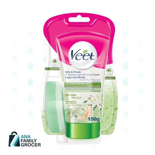 VEET SHOWER CREAM DRY SKIN 150G