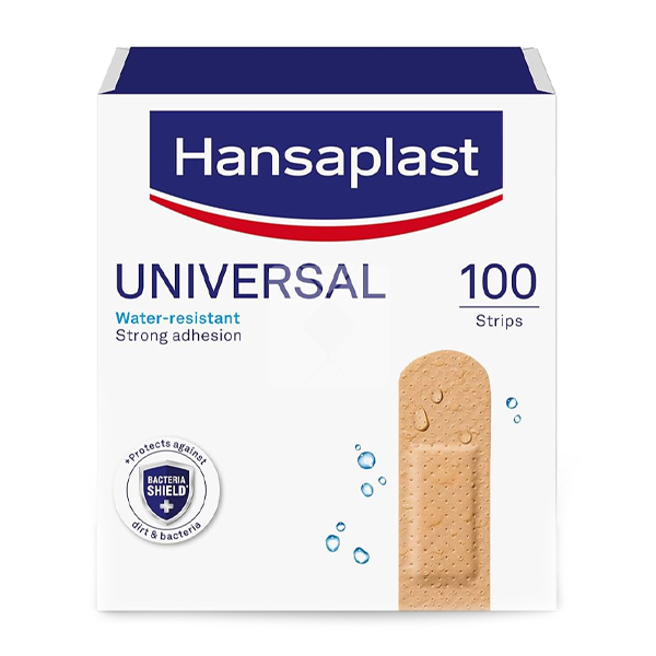 HANSAPLAST WATER RESISTANT PLASTER STRIPS 100PCS