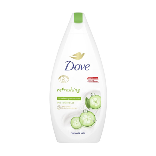 DOVE BODY WASH FRESH TOUCH (CUCUMBER & GREEN TEA) 750ML