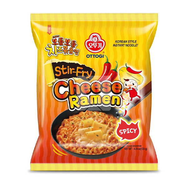 OTTOGI STIR FRY CHEESE RAMEN SPICY 130G