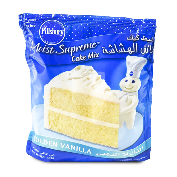 PILLSBURY CAKE MIX GOLDEN VANILLA 485G