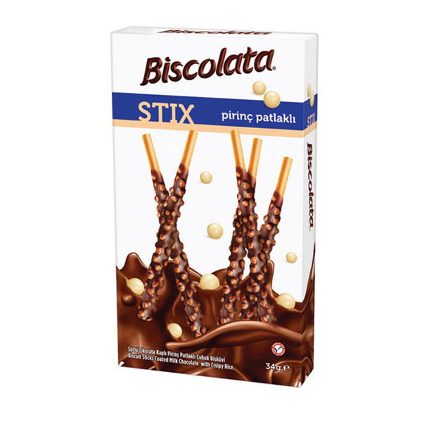 SOLEN BISCOLATA STIX CRISPY RICE 32G