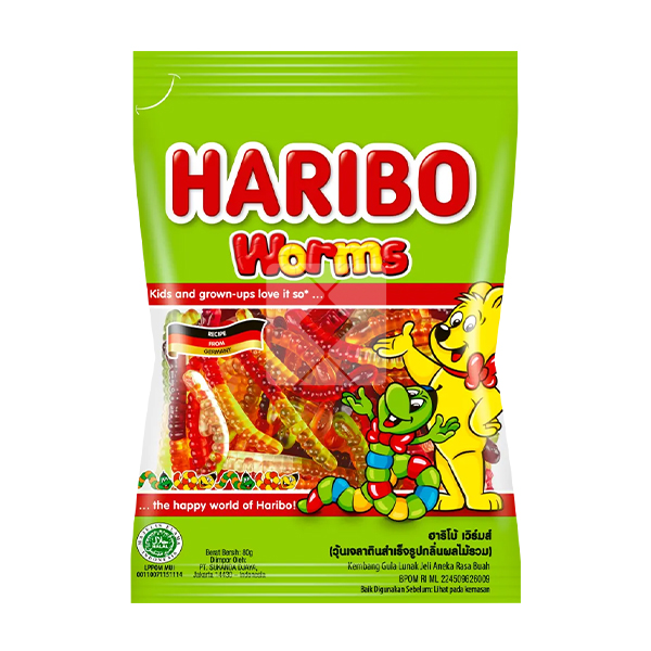 HARIBO WORMS 80G