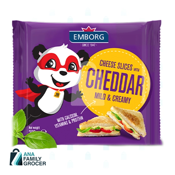 EMBORG PROCESSED CHEESE 45% F.I.D.M CHEDDAR 100G