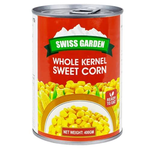 SWISS GARDEN SWEET CORN WHOLE KERNEL 400G