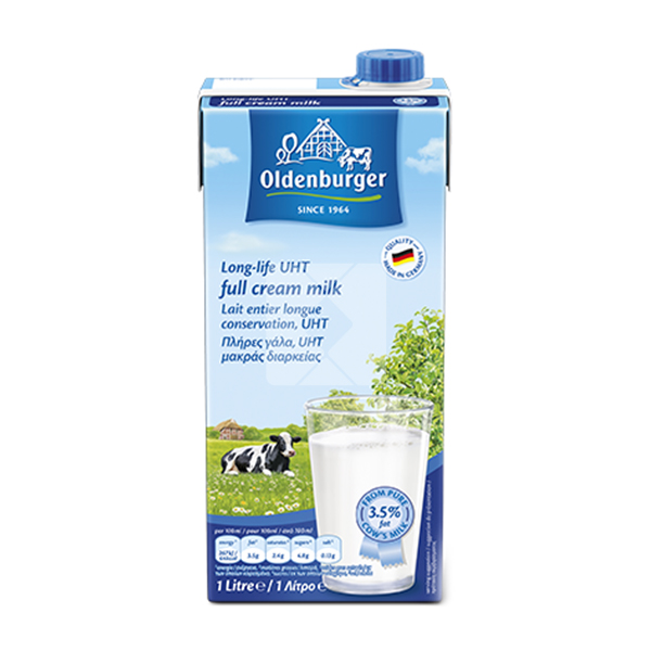 OLDENBURGER LONG LIFE UHT FULL CREAM MILK 1L