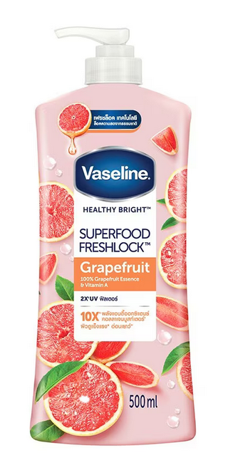 VASELINE HEALTHY BRIGHT GRAPEFRUIT 500ML