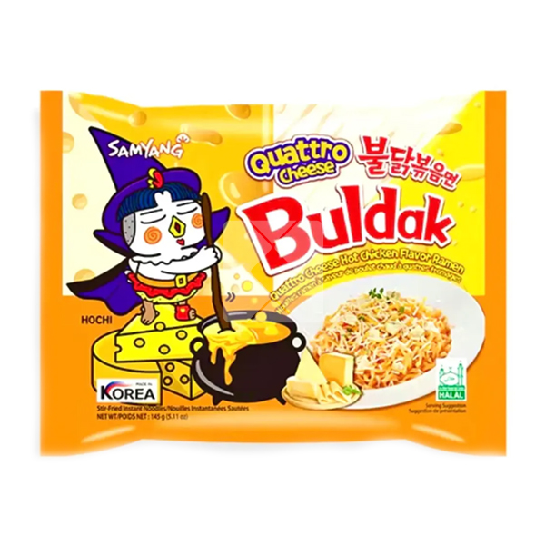SAMYANG HOT CHICKEN RAMEN QUATTRO CHEESE 145G 