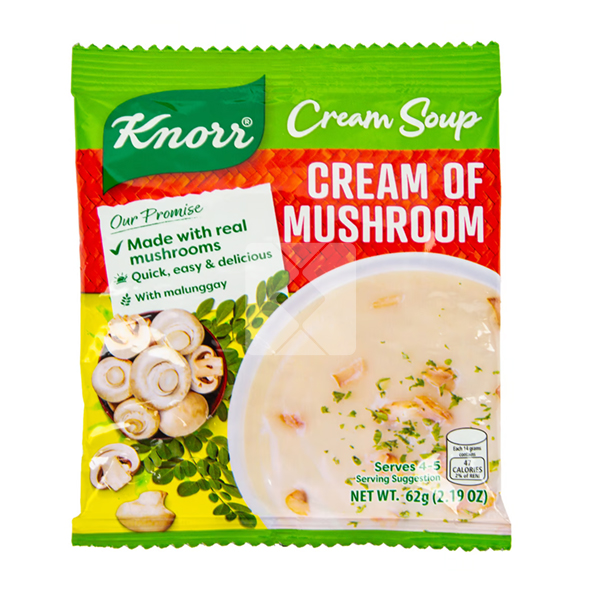 KNORR SOUP CREAM OF MUSHROOM 62G