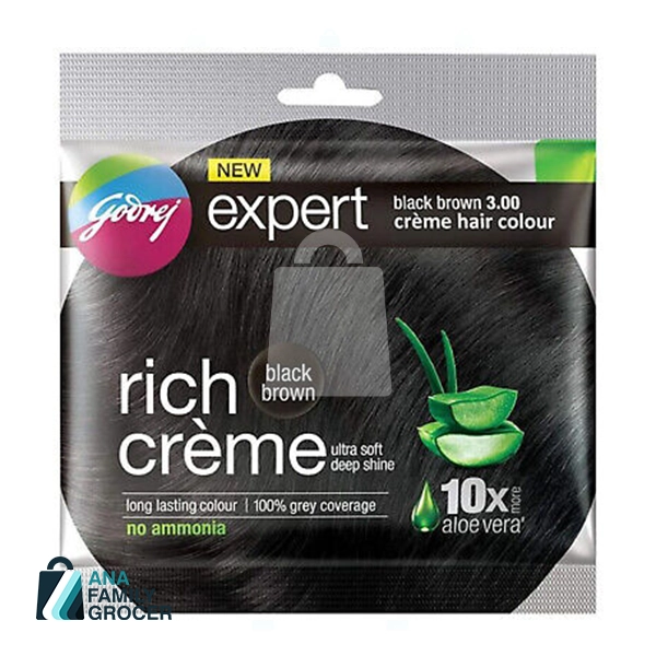 GODREJ EXPERT CREME HAIR COLOR BLACK BROWN 20G