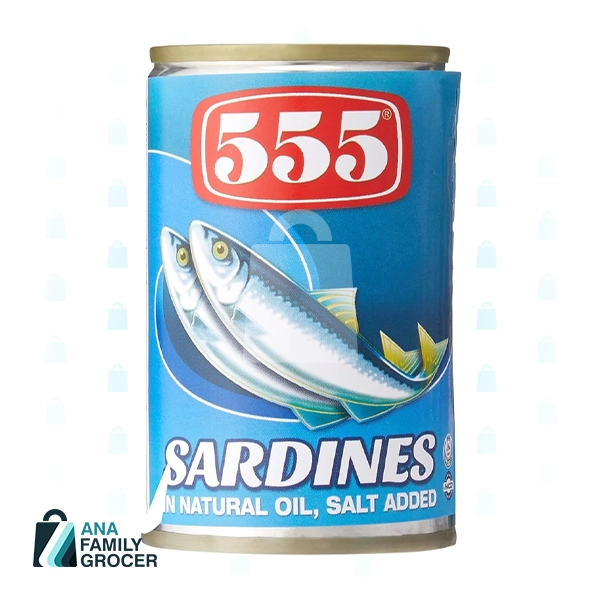 555 SARDINES IN NATURAL OIL 55G