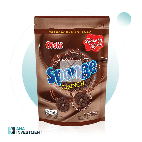 OISHI SPONGE CRUNCH CHOCOLATE FLAVOR 100G 