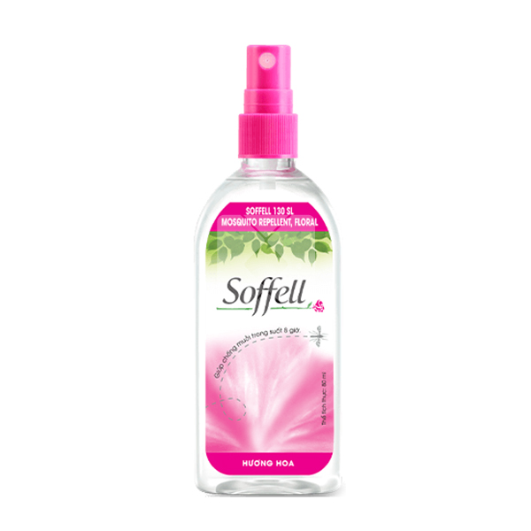 SOFFELL MOSQUITO REPELLENT SPRAY PINK 80ML