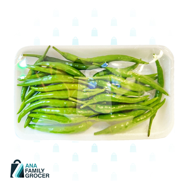 CHILLI GREEN THAI PER TRAY 100G