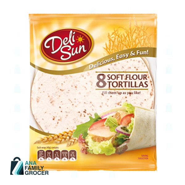 DELI SUN 8 SOFT FLOUR TORTILLAS