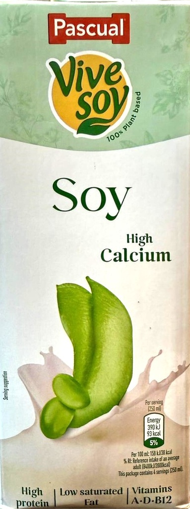 PASCUAL VIVE SOY (HIGH CALCIUM )1LTR 