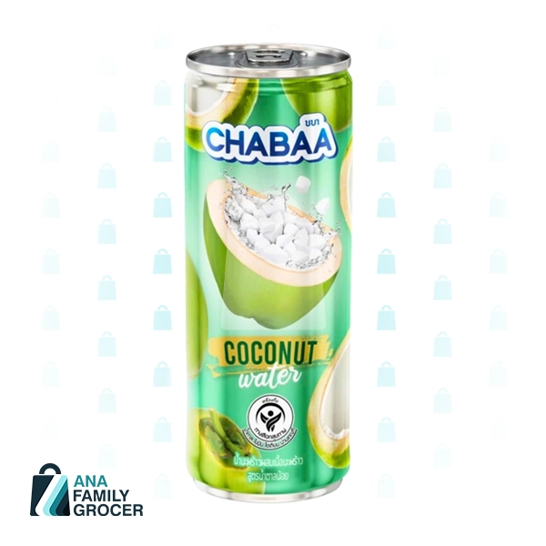 CHABAA COCONUT WATER WITH FLESH LESS SUGAR 