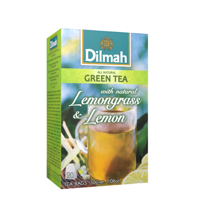 DILMAH GREEN TEA LEMONGRASS & LEMON 20 BAGS