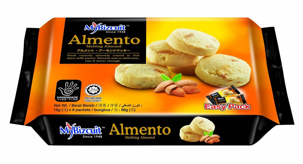 MYBIZCUIT ALMENTO MELTING ALMOND COOKIES 96G