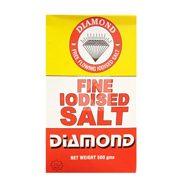 FINE FREE FLOW  IODISED SALT DIAMOND 500GM
