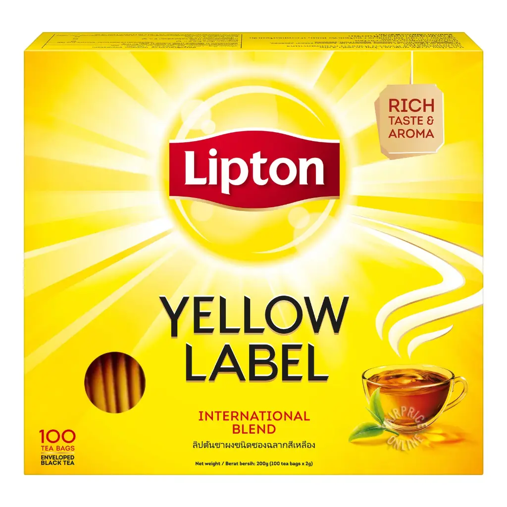 LIPTON YELLOW LABEL 100 X 2G